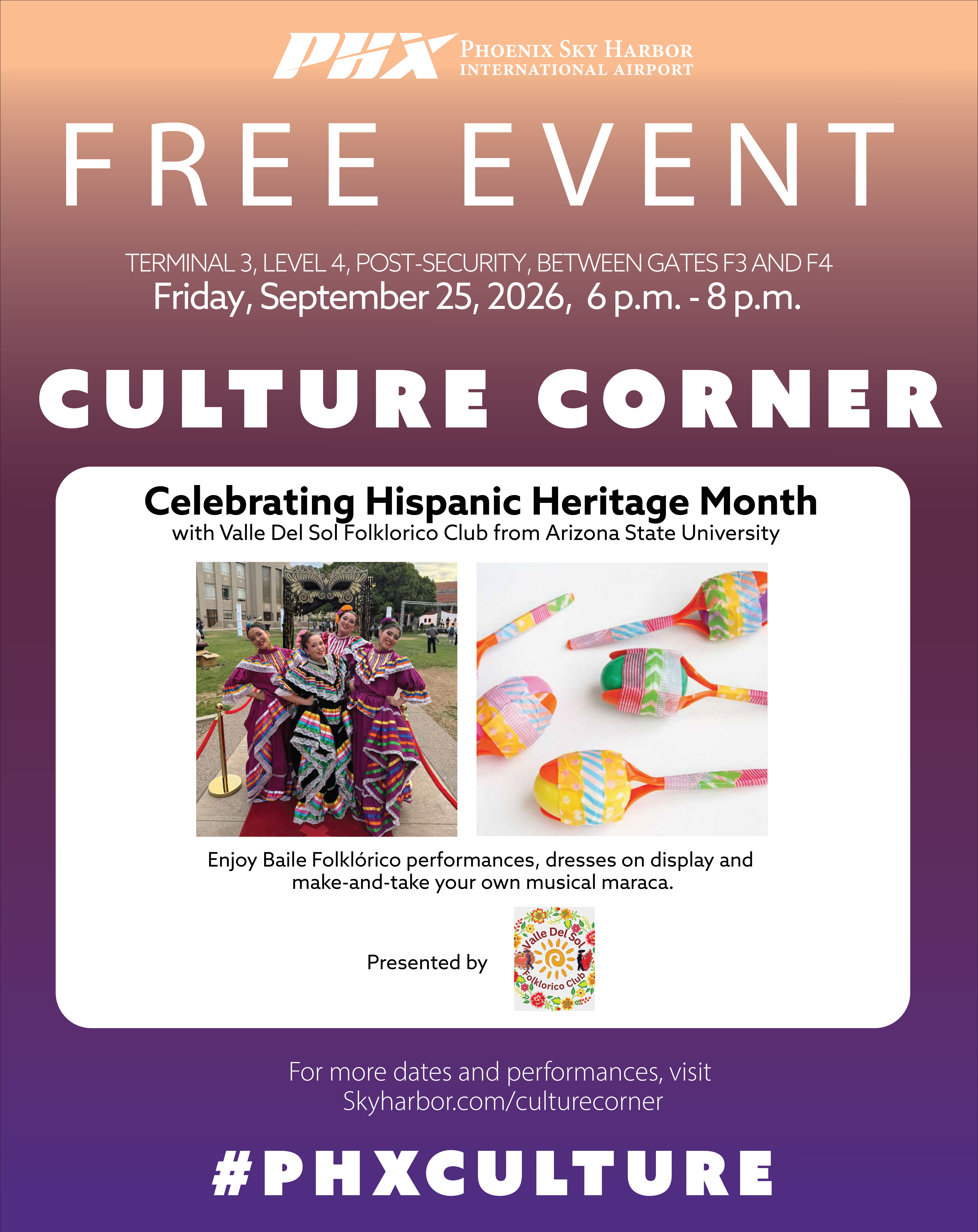 Sept Culture Corner Flyer for 9/25 form 6-8 PM