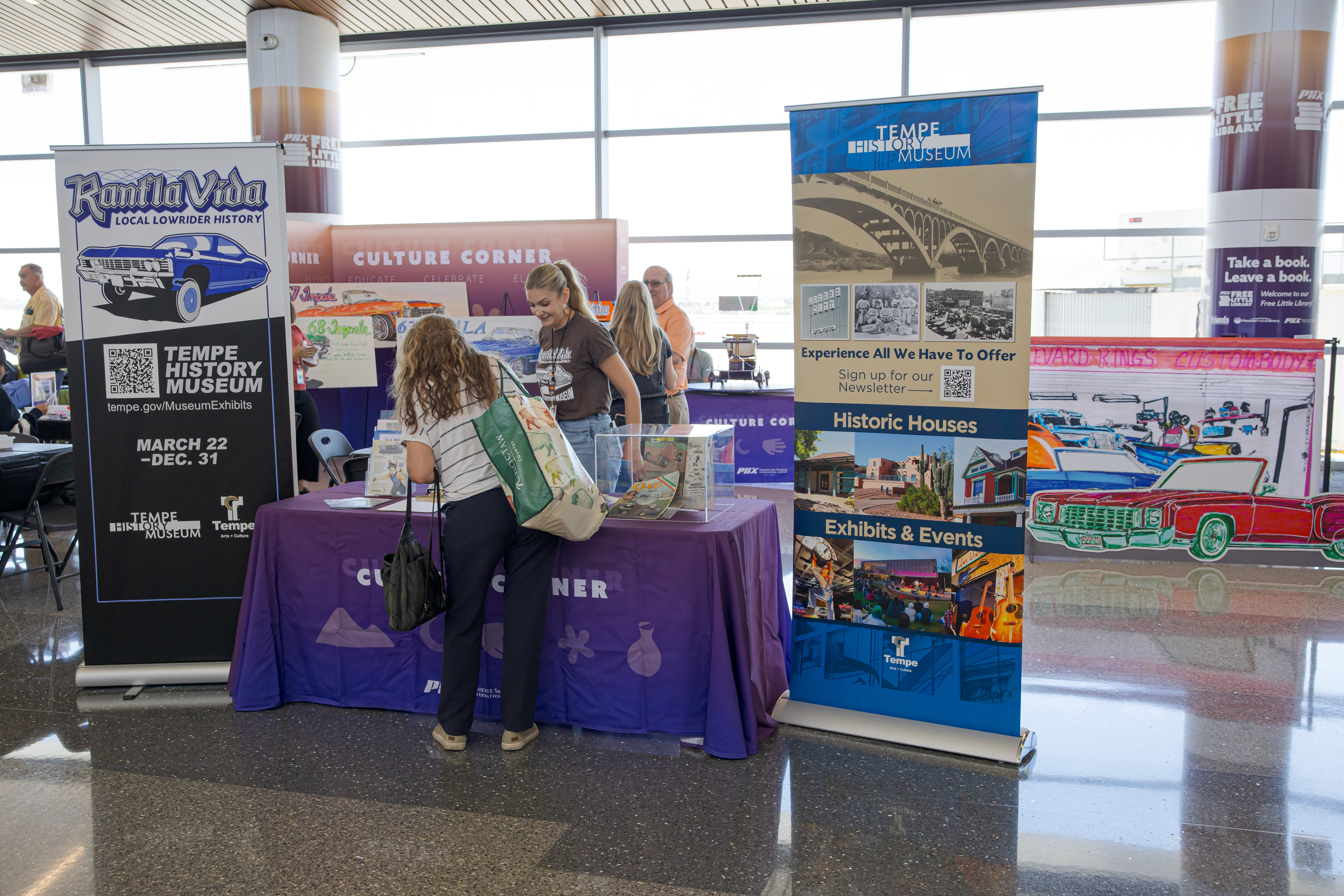 Table display at the Culture Corner