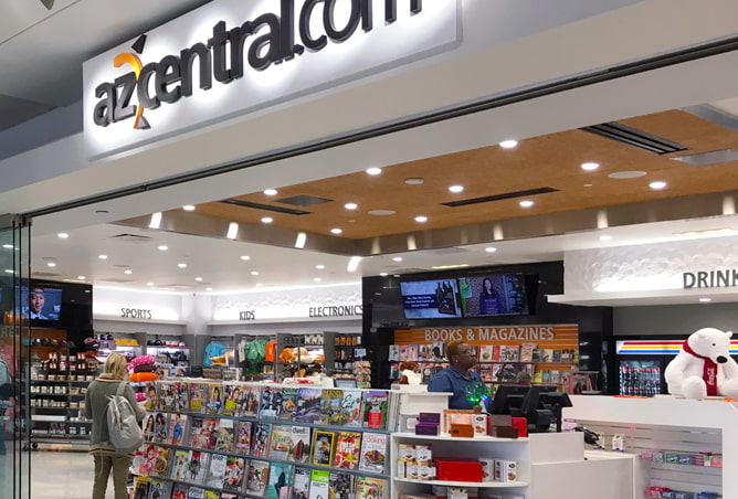 Book and magazine store at PHX Sky Harbor International Airport