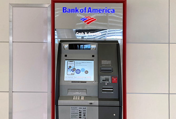 Bank of America ATM in PHX Sky Harbor International Airport
