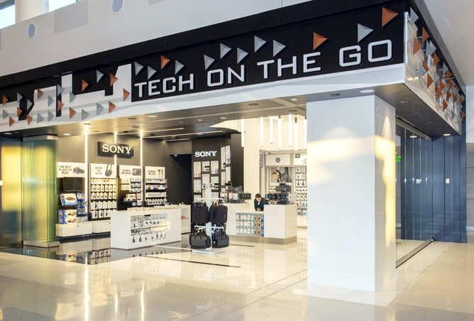 The Tech On The Go store in Terminal 3 of PHX Sky Harbor International Airport