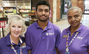 Three Navigator volunteers at Phoenix Sky Harbor PHX to Honor Airport Volunteers