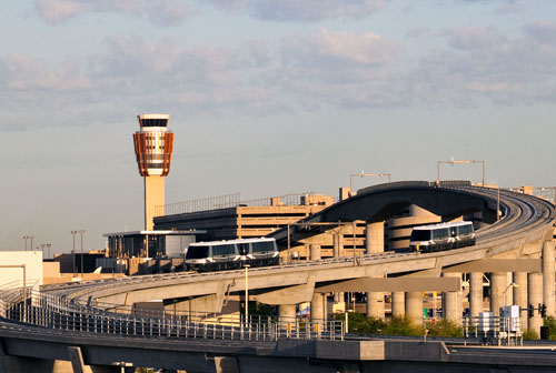 View of PHX Sky Train Station