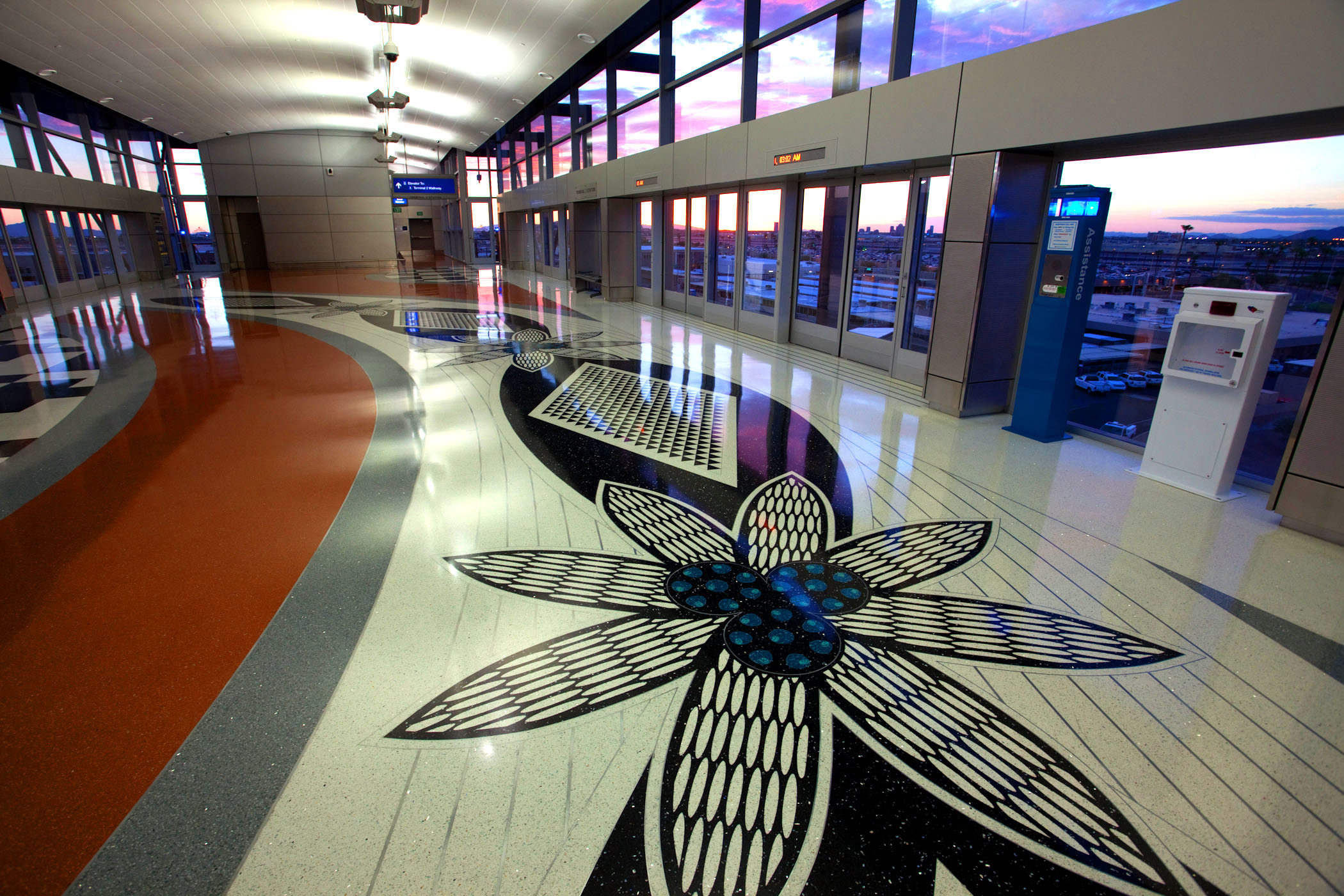 PHX Sky Train Station in Terminal 3